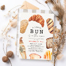 Search for bun in the oven invitations Watercolor