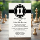 Search for chess queen invitations Black and white