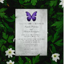 Search for purple butterfly wedding invitations Elegant
