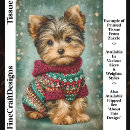 Search for dog christmas tissue paper Yorkie