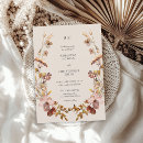 Search for purple flower pattern invitations Whimsical wildflowers