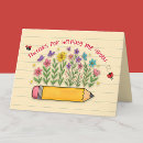 Search for end of year cards Teacher