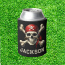 Search for pirate can coolers Skull and crossbones