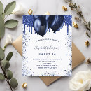 Search for white sweet 16 invitations Glitter