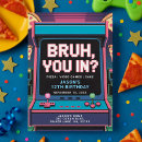 Search for game party invitations Neon