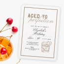 Search for vintage aged to perfection invitations Elegant