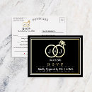 Search for monogram wedding invitations postcards Stylish
