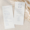 Search for monogram wedding programs Ceremony
