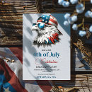 Search for bald eagle and invitations Independence day party