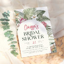 Search for tropical floral bridal shower invitations Flowers