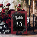 Search for halloween table cards Black roses
