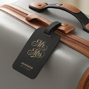 Search for newlyweds luggage tags Gold