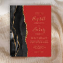Search for red black gold wedding invitations Modern