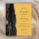 Search for black and yellow wedding invitations Trendy