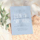 Search for blue floral bridal shower invitations Minimalist