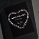 Search for skull engagement party invitations Black