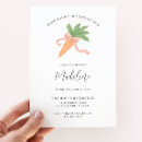 Search for rabbit 1st birthday invitations Pink bow