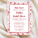 Search for italian bridal shower invitations Red