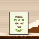 Search for cute broccoli art Vegan