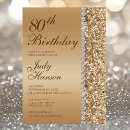 Search for luxury birthday invitations Glitter