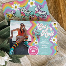 Search for skating birthday invitations Rainbow