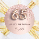 Search for 65th birthday stickers Elegant