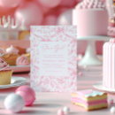 Search for pink toile invitations French