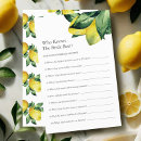 Search for lemon bridal shower games Botanical
