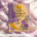 Search for purple sweet 15 invitations Princess
