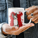 Search for red abstract coffee mugs Watercolor