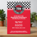 Search for sports car birthday invitations Chequered flag