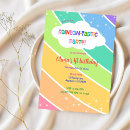 Search for pastel 1st birthday invitations Colourful