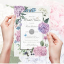 Search for purple pink hydrangea invitations Watercolor