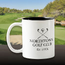 Search for golf clubs mugs Black and white