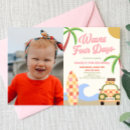 Search for waves birthday invitations Girl