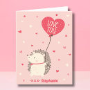 Search for hedgehog valentines day cards Cute