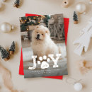 Search for paw print christmas cards Joy