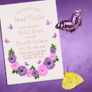 Search for enchanted garden bridal shower invitations Butterfly