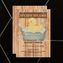 Search for ducky baby shower invitations Bubbles
