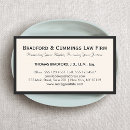 Search for law firm business cards Professional