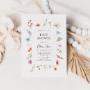 Search for colorful flowers baby shower invitations Baby in bloom