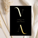 Search for gold typography wedding invitations Black and gold