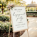 Search for engagement welcome party signs Modern minimalist