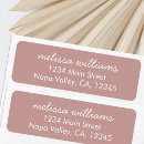 Search for dusty rose return address labels Modern
