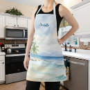 Search for beach party aprons Palm trees