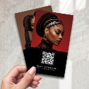 Search for hair business cards Black and white