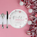 Search for pink snowflake plates Onederful