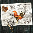 Search for vintage rooster tissue paper Country