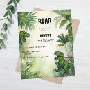 Search for dinosaur 4x5 invitations Jungle