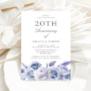 Search for 20th wedding anniversary invitations Blue
